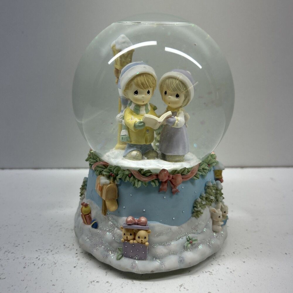 Vintage Precious Moments 1995 Snow Globe By Enesco “Oh Come All Ye‎ Faithful”